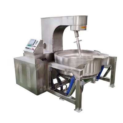 Gas Tilting Cooking Kettle with Mixer for High Volume Food Preparation