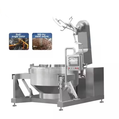 Commercial Factory 300L Electromagnetic Heating Industrial Cooking Jacketed Kettle 