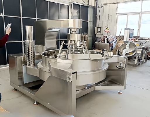 Industrial Steam Jacketed Kettle 1000kg/h Stainless Steel 380V