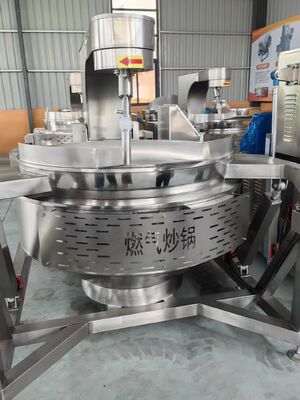 Full-Automatic 100L-1000L Industrial Cooker LPG Gas Cooking Jacket Kettle With Planetary Mixer 