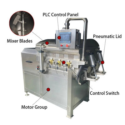 High-end 750L Industrial  Vacuum Meat Stuffing Mixing Machine for Sausage Production Line