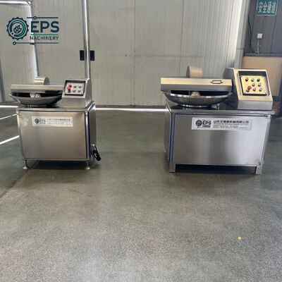 Vente d'usine Machine de transformation de viande Coupeuse de bol Chopper Mixeur pour la production de viande de poisson de jambon de hamburger Patty