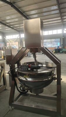 Factory Sale 380V/220V Cooking Mixing Pot 50L-500L Stainless Steel Jacketed Kettle with Agitator