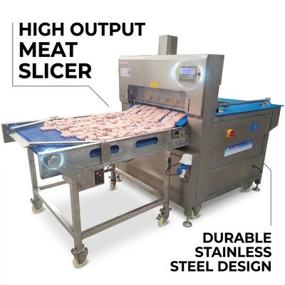 Machine à découper la viande avec une construction étanche en acier inoxydable et des lames résistantes à la rouille pour découper la viande