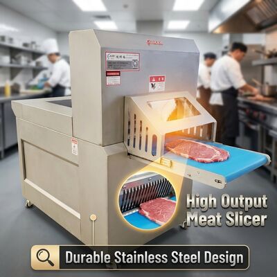 산업용 냉동 고기 썰기 50-120 칼 / 분 속도 1000-2000 kg / h 용량 및 0.1-200 mm 조절 두께