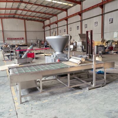 Extrudeuse de bandes de viande pour animaux de compagnie à double vis | Machine haute efficacité à commande PLC