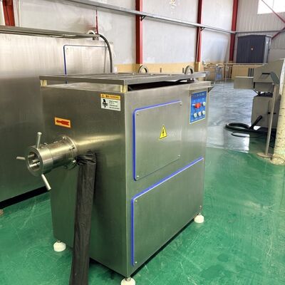 Distribuzione rapida Macchine elettriche per la macinazione della carne SJR-D120 300-800 kg/h Macchine per la macinazione della carne congelata in acciaio inossidabile per piccoli impianti di trasformazione