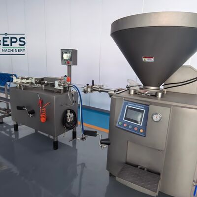Sausage Filling Line Vacuum Vane Filler High Speed Twister Hanger Continuous Automatic 3500kg/h