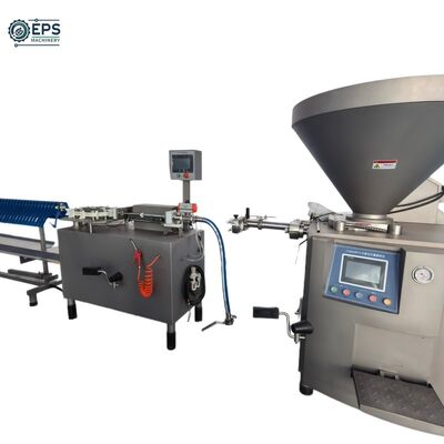 Sausage Filling Line Vacuum Vane Filler High Speed Twister Imported Components Voltage Customization 9000kg/h